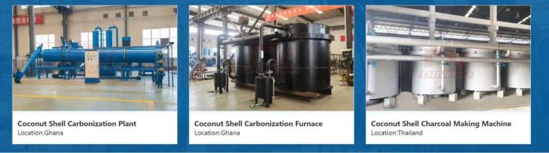 Smokeless Wood Sawdust Coconut Shell Charcoal Carbonization Furnace