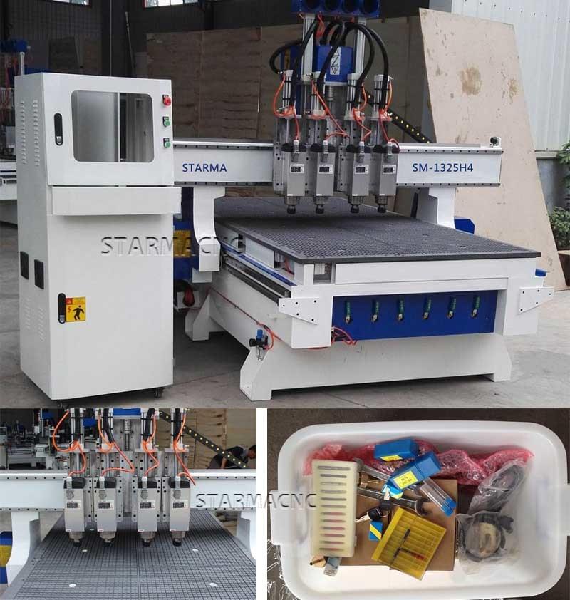 CNC Advertising Machine Multi Heads CNC Router with Weihong Control