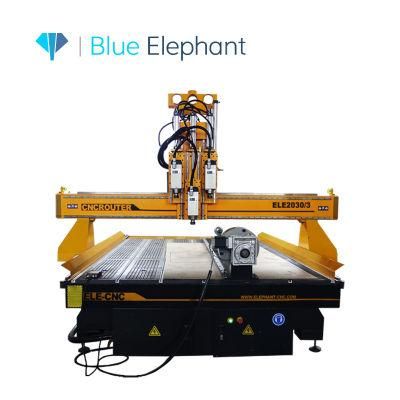 4axis Machine Multihead Router Rotary Axis 3D CNC 2030 Atc with Cheap Price
