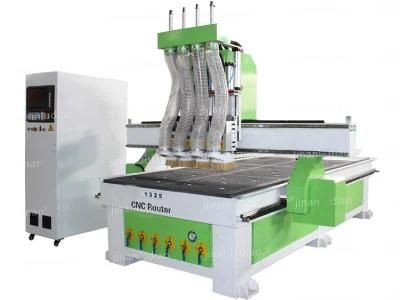 Four Processes Multi Spindle Wooden Door Design 3 Axis CNC Wood Engraver Machine