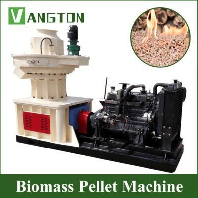 Diesel Engine, Easy Transportation Wood Pellet Mill for Biomass