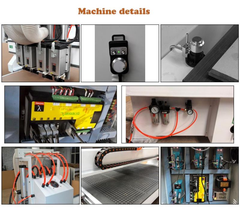 Multi Spindle, Auto Tool Change CNC Router Machine for Wood, MDF Cutting and Carving