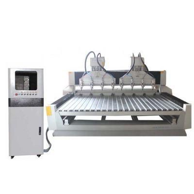 4 Axis 3D CNC Router Engraving Machine with 4 Heads