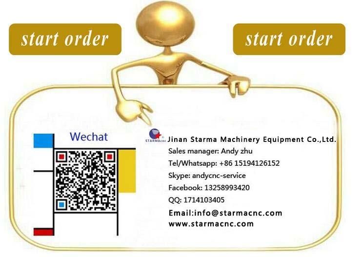 Jinan Star Ma Manufacture Easy Atc 3 Head Woodworking CNC Router