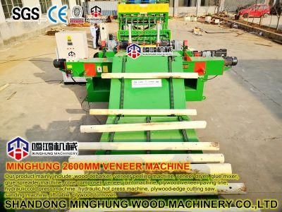 8feet Wood Veneer Manufacturing Log Peeling Machine