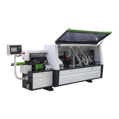 Automatic Edge Banding Machine Compact with Double Trimming, Scraping and Buffing