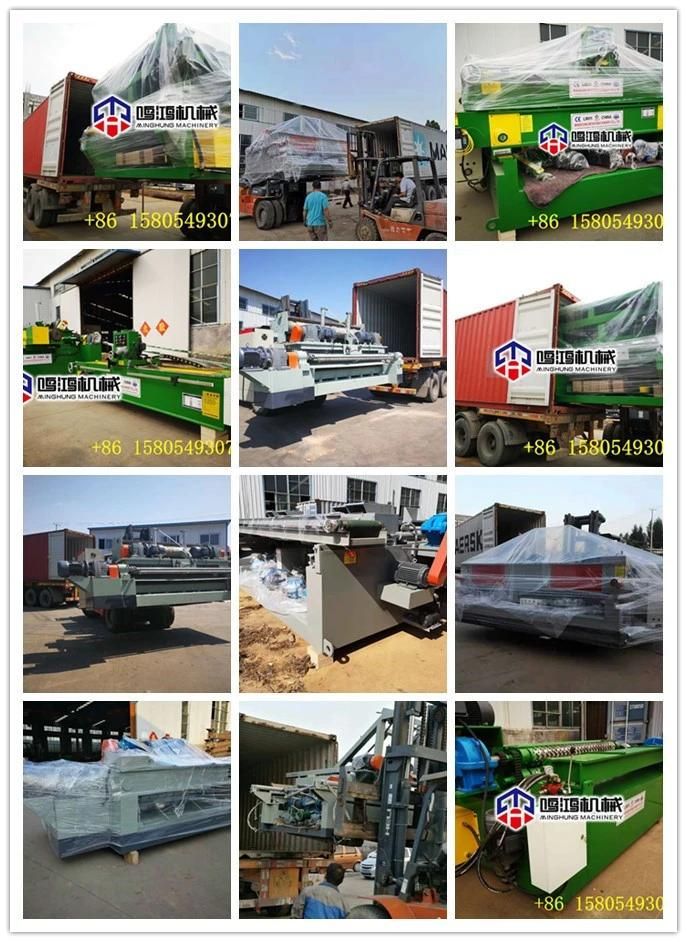 Plywood Wood Veneer Peeling Machines with Veneer Clipping