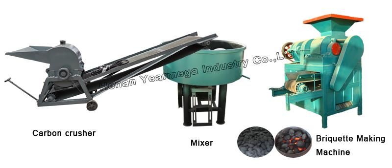 High Efficient Horizontal Type Palm Kernel Shell Biomass Biochar Carbonization Stove