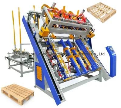 Euro Wooden Pallets American Stringer Wood Pallet Machine Block Making Nailing Machine Production Line for Sale