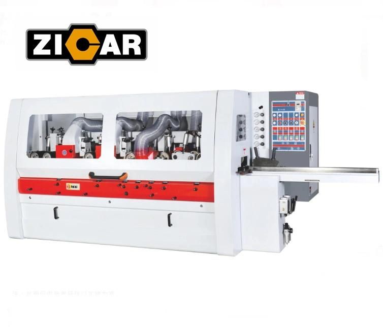 ZICAR  6 spindle 6 head planer for woodworking machine 4 sided wood planer machine