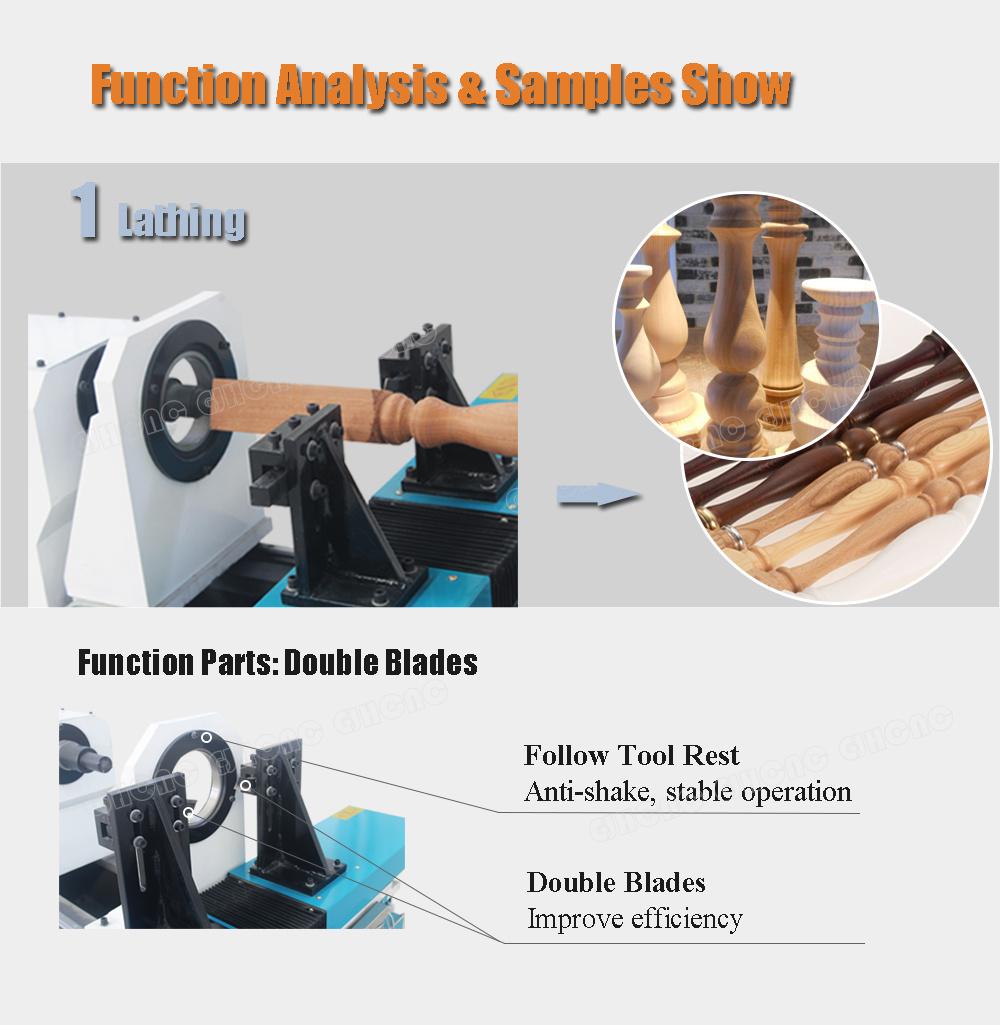 CNC Wood Lathe Machine Wood Turning Lathe