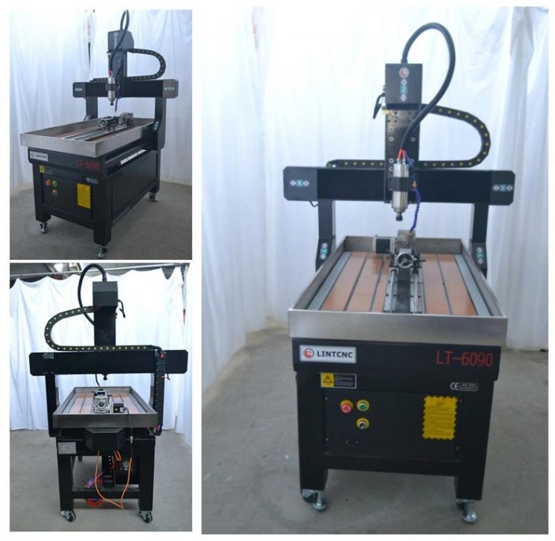 Thin Steel Sheet Engraving Machine Small CNC Router 2.2kw Lt-6090 3 Axis