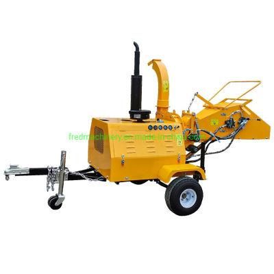 Forestry Machinery 40HP Diesel Engine Towable Chopper Dh-40 Wood Crusher