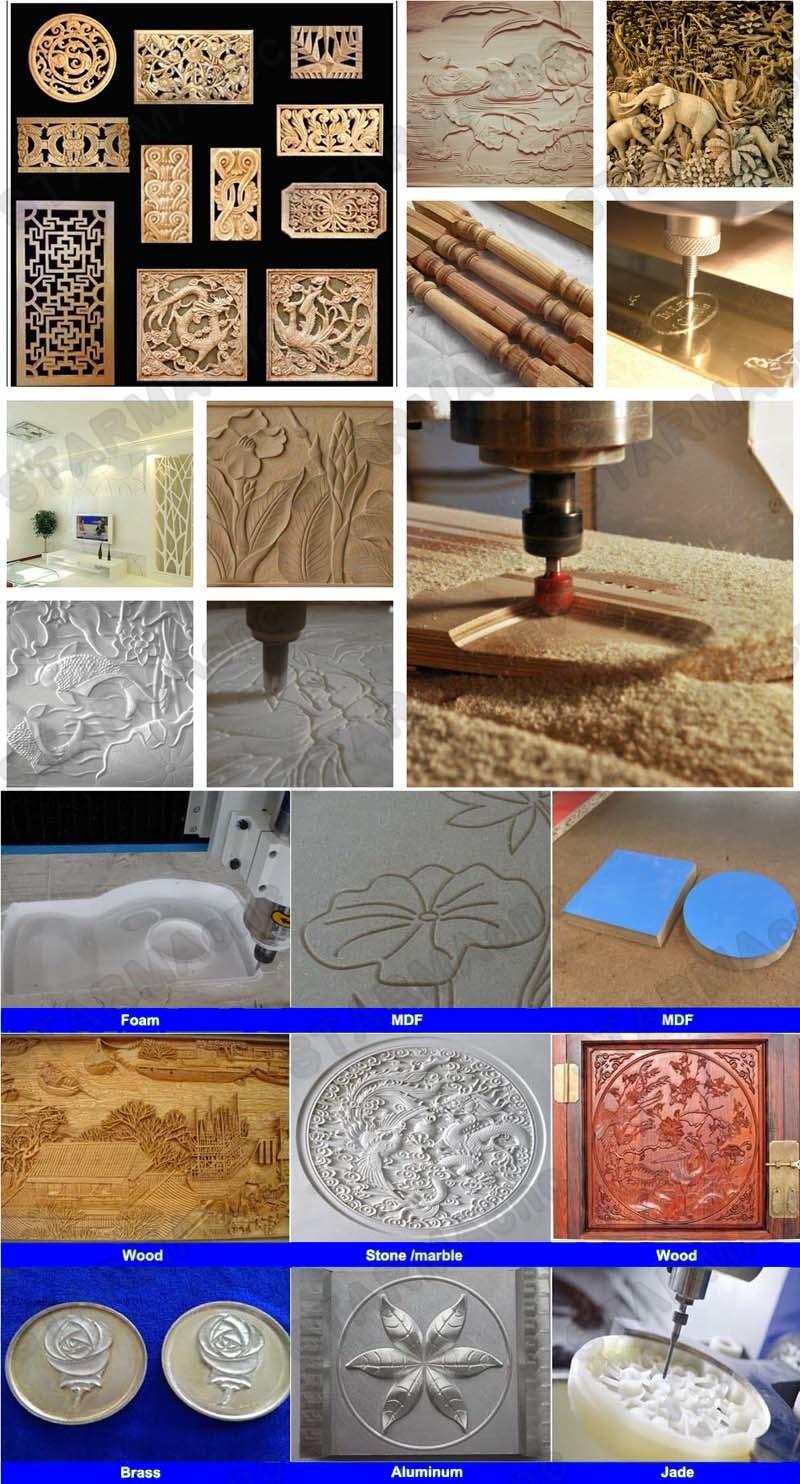 Automatic 3D Wood Carving Atc Router CNC Lathe Machine