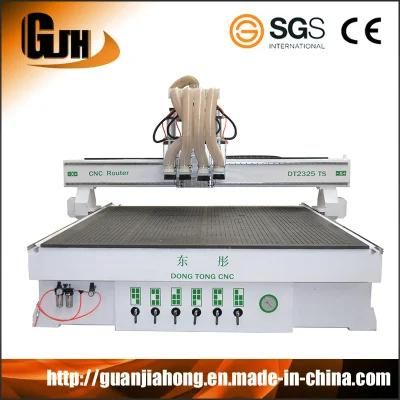 Cabinet, Door, Wardrobe Processing Machine, 4 Spindle, 4 Workstage CNC Router Carving Machine