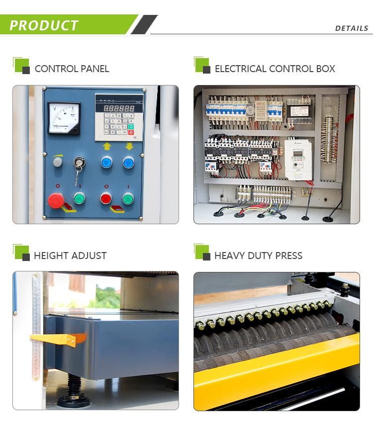 Solid Wood Heavy Duty Thicknesser Machine Automatic Pressure Planer