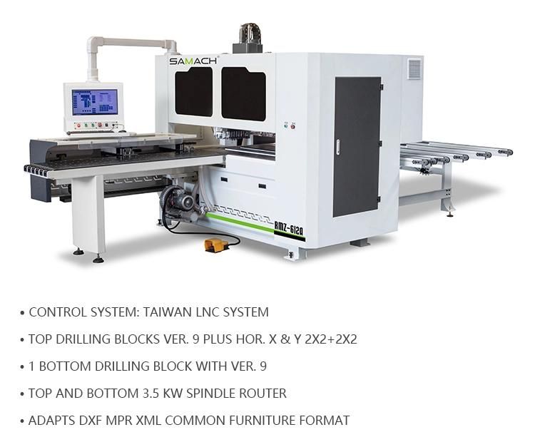 Fast Speed CNC Automatic 6 Sides Boring Drilling Machine