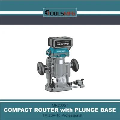 Compact Router with Plunge Base