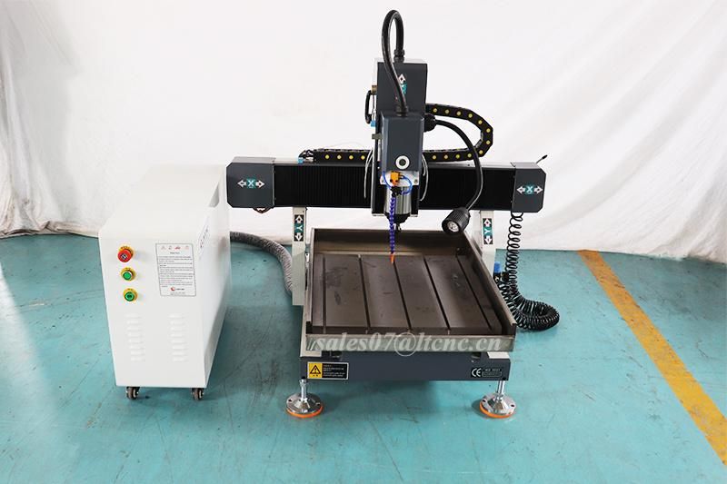 3030 4040 6060 Desktop Cast-Iron Stone Wood Metal CNC Router Engraving Cutting Machine Small Metal Mould Router Milling Steel Copper Aluminum Plastic