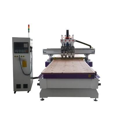 China 3 Axis Atc Milling Machine CNC Router with Two Table for Making Wooden Door