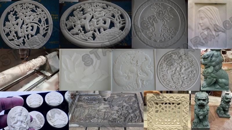 3D Marble Stone Carving CNC Router Machine with Atc Tool Changer