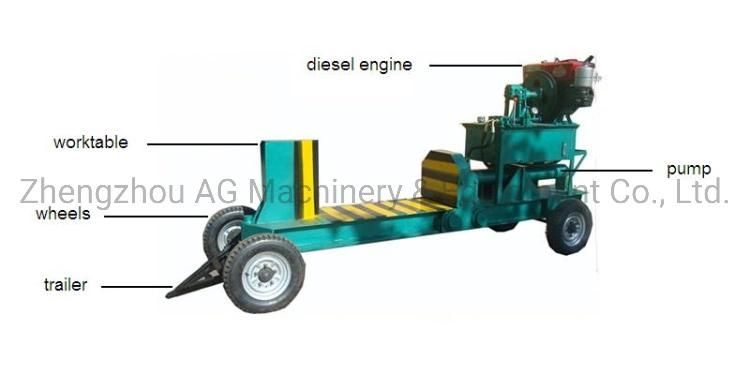 2022 Forest Machinery Mobile Diesel Engine Wood Log Splitter for Sale