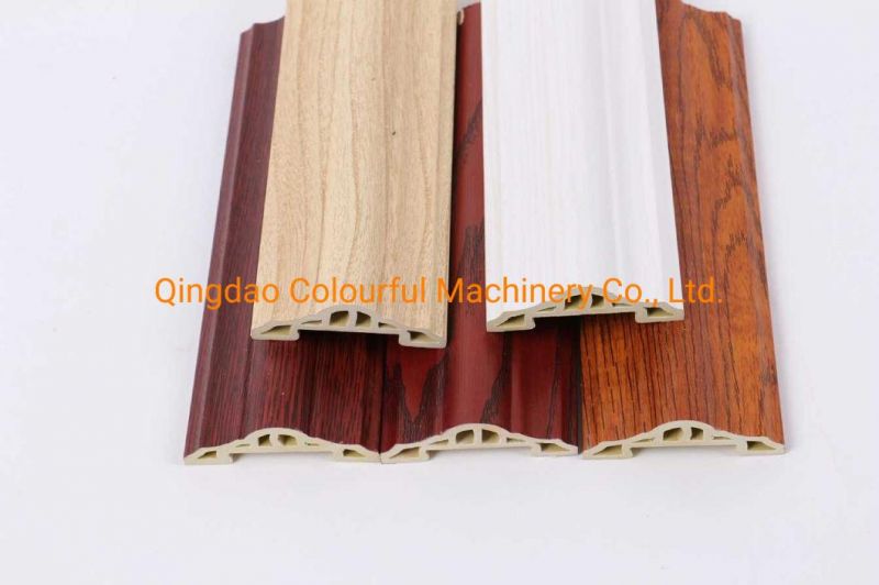 Automatic MDF PVC PUR Glue Furniture Design Profile Wrapping Wood Laminating Machine