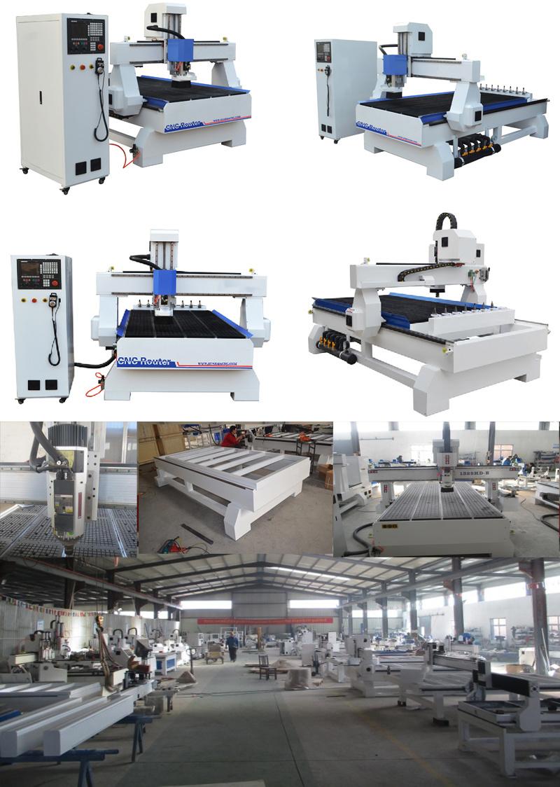 High Accuracy 0.001mm Linear Atc Wood 1325 CNC Router Machine