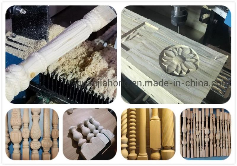 CNC Wood Lathe Machine for Turning Wooden Legs, Baseball Bet, Staircase,