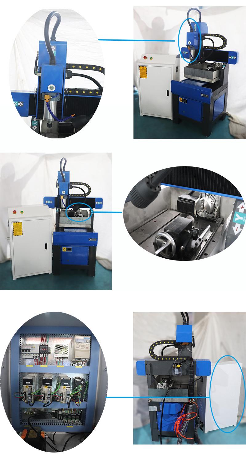 Read to Ship China Hot Sale High Quality 3D Mini Wood CNC Router 6090 Desktop 600 X 900mm 6060 6090 1212 Hobby for Metal Aluminum Wood Steel