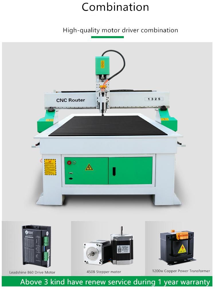 Single Head Vacuum Aluminum+T Slot Table Aluminum CNC Woodworking Router Panel Sawing Solid Wood MDF PVC Acrylic Aluminum Steel Machine