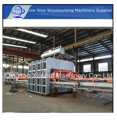 Semi-Automatic Short Cycle Hot Press Veneer Production Line/ Melamine Plate Production Line Machine Melamine Row MDF and Row Chipboard