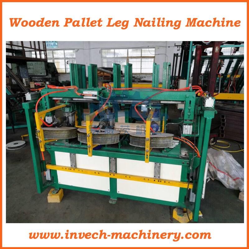 Wood Pallet Feet/Block Nailing Machine