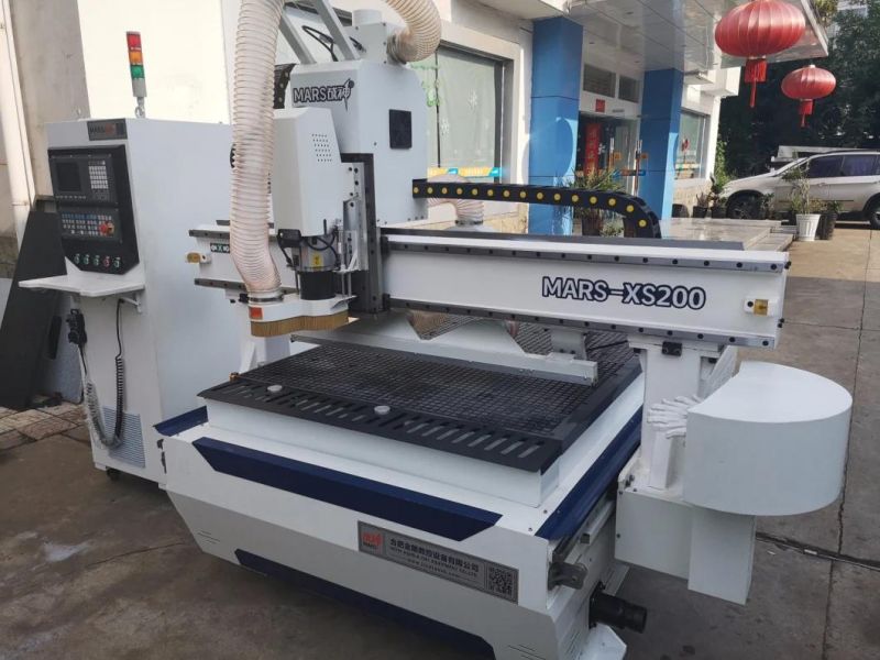 Mars Xs200 9kw Spindle Automatic Tool Changer Furniture Making Wood Cutting Milling Chamfering Punching Engraving CNC Router Machine