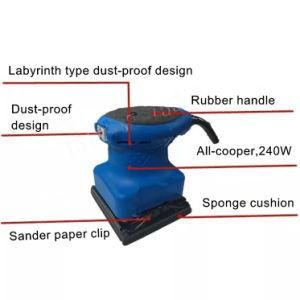 Patented 400W 93*185mm Electric Sander with Dust Bag