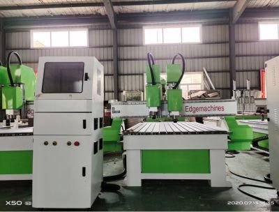 Two Independent Heads Woodworking CNC Router with High Efficiency