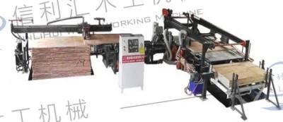 High Precision Plywood Automatic Four Edge Trimming Saw Size Adjustable Trimming Cutting Saw Machine
