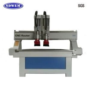 Hot Sale Double Head Wood CNC Router 3D CNC Cutting Machine for MDF Acrylic PVC Furniture