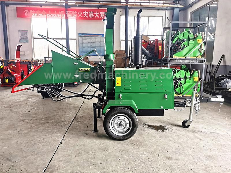 Towable Changchai Diesel Engine Cutting Machine Dh-40 Hydraulic Wood Chopper