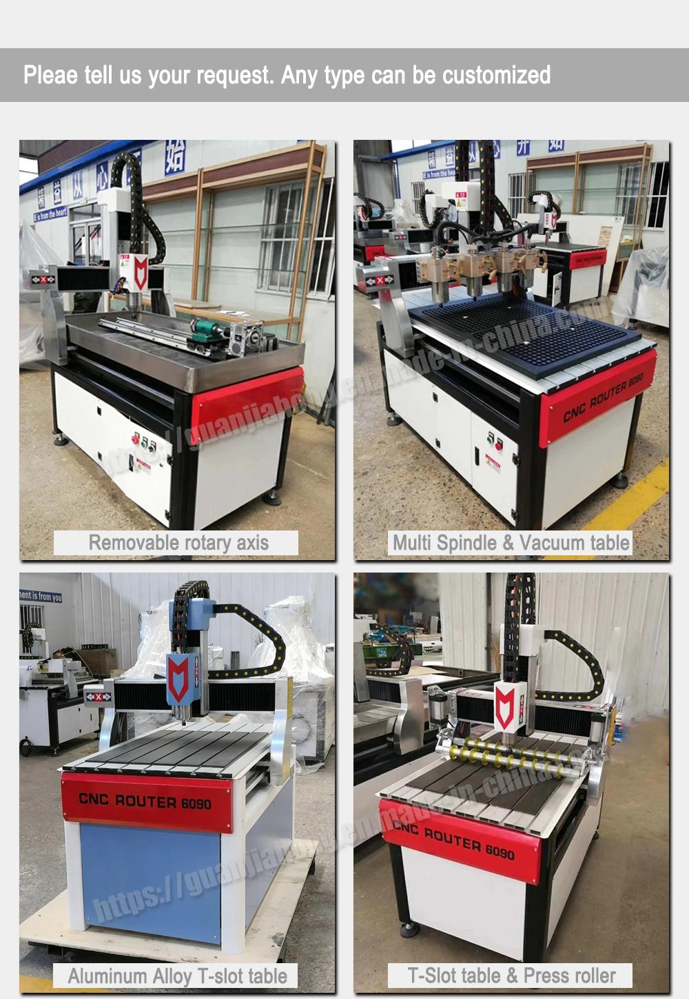 6090 Wood, Acrylic, Aluminum, Stone, Sign Making Machine CNC Router, CNC Engraving Machine