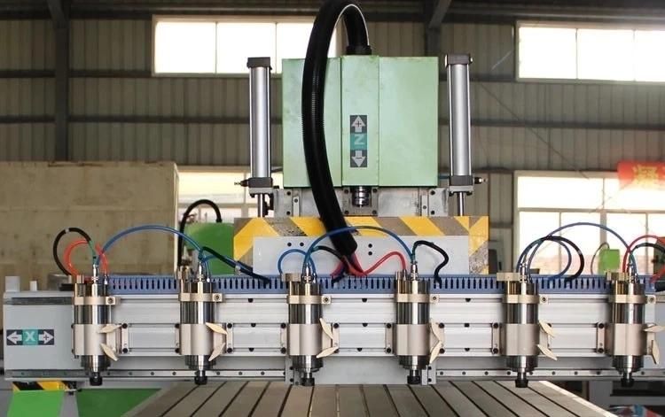 Multi Head Milling Relief Carving Engraving CNC Machine Factory Supply 5 Spindles Router
