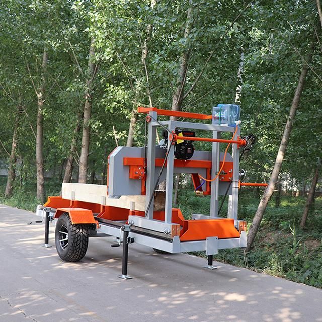 Fast Delivery Used Sawmill Portable for Sawing The Wood with Mobile Wheel