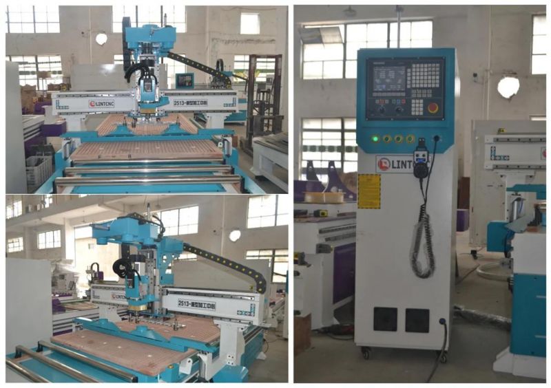 Automatic Tool Changing Atc Wood CNC Router 1325 with 8 Linear Tool Changing Magazine