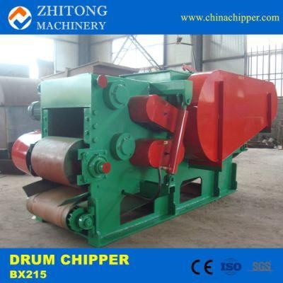 Bx215 Wood Shredder 5-8 Tons/H Drum Wood Chipper