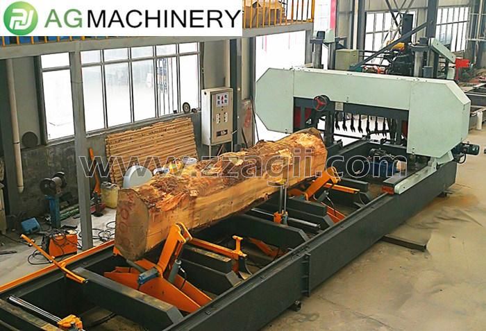 High Efficient Mobile Horizontal Band Sawmill for Cutting Logs