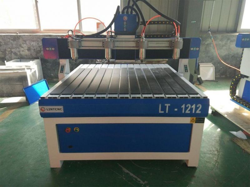 Made in China 4 Spindle 4 Rotary Wood 3D CNC Router with DSP Mach3/Multi Heads CNC Router 4 Axis 1212 1325 CNC Machine