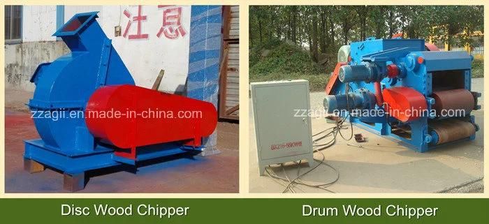 Movable Diesel Engine Driven Disc Crusher Mobile Wood Chipper with Wheel