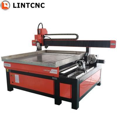 4 Axis 1212 Wood Machine CNC Router with Side Rotary Axis Price