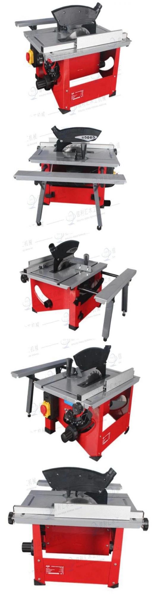 Mini Size Furniture Making Sliding Table Saw, Dual Blades Panel Saw Micro Mini Aluminum Table Saw for Metal Woodworking