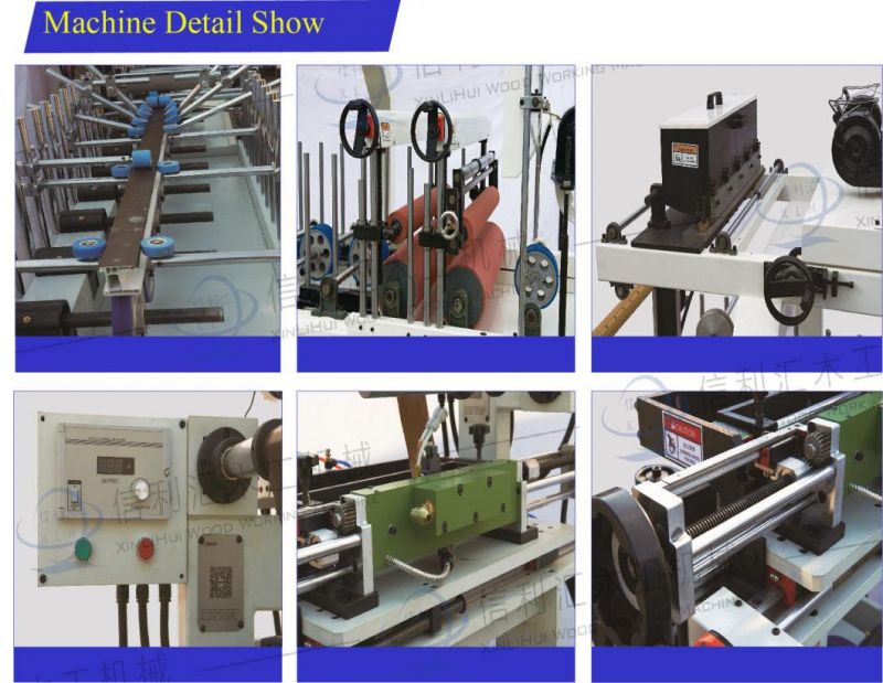 Woodworking Roller Spreading Profile Wrapping Machine PVC Door / Wood Sheet/ Steel Board/ Marble Slab/ Woodworking Laminate Sectional Garage Door Panels